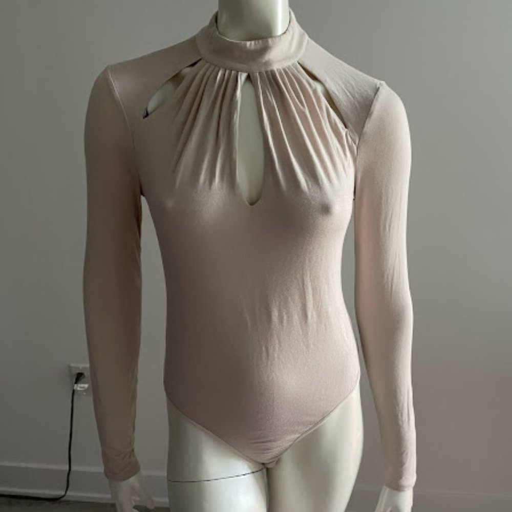Marciano Nude Turtleneck Bodysuit
